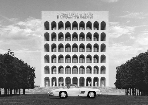Beauty in Italy White Modern Wood Framed Art Print with Double Matting by Gasoline Images