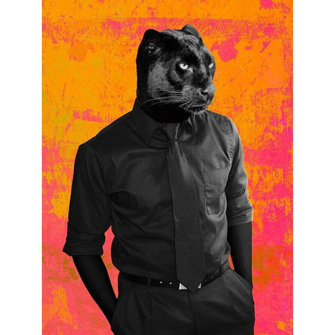 Dark Knight - Pop Version Gold Ornate Wood Framed Art Print with Double Matting by VizLab