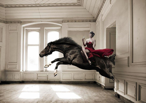 Aperitif Black Ornate Wood Framed Art Print with Double Matting by Lauren, Julian