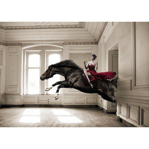 Aperitif Gold Ornate Wood Framed Art Print with Double Matting by Lauren, Julian