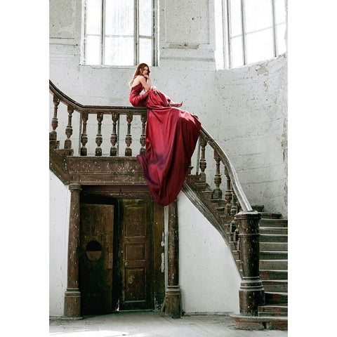 Unconventional Womenscape #6 Black Modern Wood Framed Art Print with Double Matting by Lauren, Julian