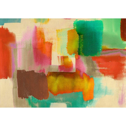 Colorful Sensations Gold Ornate Wood Framed Art Print with Double Matting by Rivieri, Asia