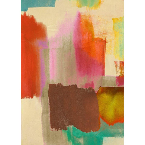 Colorful Sensation I Black Modern Wood Framed Art Print with Double Matting by Rivieri, Asia