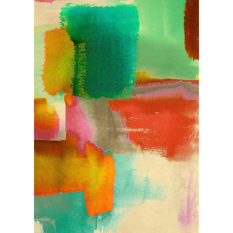 Colorful Sensation II Gold Ornate Wood Framed Art Print with Double Matting by Rivieri, Asia