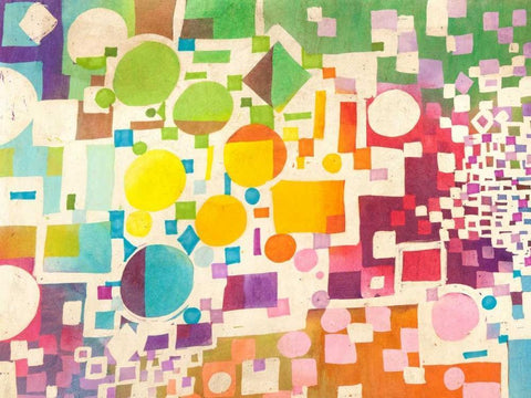 Multiculti Black Ornate Wood Framed Art Print with Double Matting by Bacci, Leonardo