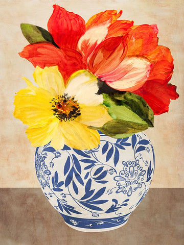 Vaso italiano I Black Ornate Wood Framed Art Print with Double Matting by Borgese, Anna