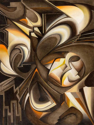 Uno di due Black Ornate Wood Framed Art Print with Double Matting by Ceccarelli, Laura