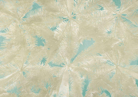 Palm Panel White Modern Wood Framed Art Print with Double Matting by Grant, Eve C.