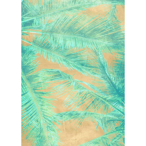 Tropical Leaves I Black Modern Wood Framed Art Print by Grant, Eve C.