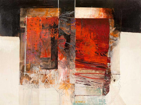 Attimo fuggente White Modern Wood Framed Art Print with Double Matting by Censini, Giuliano