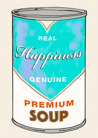 Happiness Soup Black Ornate Wood Framed Art Print with Double Matting by Beyon, Carlos