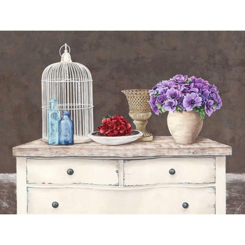 French Trumeau White Modern Wood Framed Art Print by Dellal, Remy