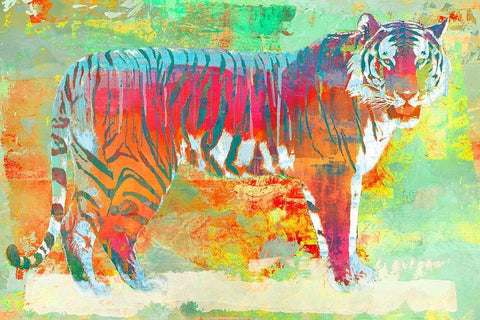 Urban Jungle I White Modern Wood Framed Art Print with Double Matting by Chestier, Eric