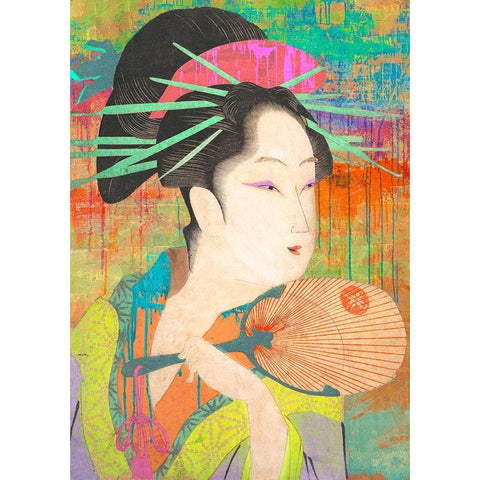 Hommage to Chokosai White Modern Wood Framed Art Print by Chestier, Eric