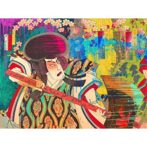 Hommage to Hashimoto White Modern Wood Framed Art Print by Chestier, Eric