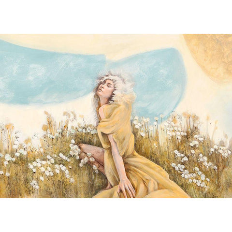 Fairy of the Pale Skies Black Modern Wood Framed Art Print with Double Matting by Pagnoni, Erica