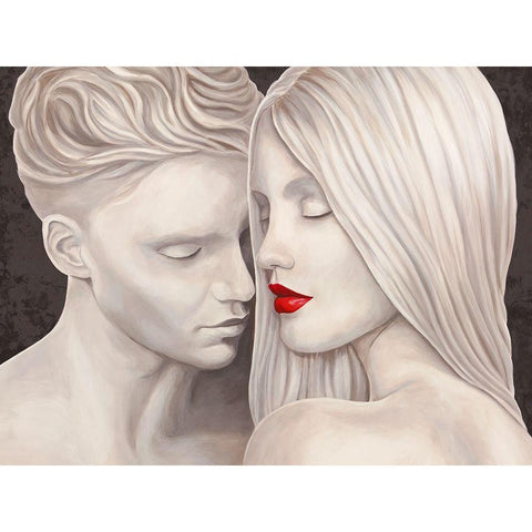 From Her to Eternity Black Modern Wood Framed Art Print with Double Matting by Eleanor, Setti