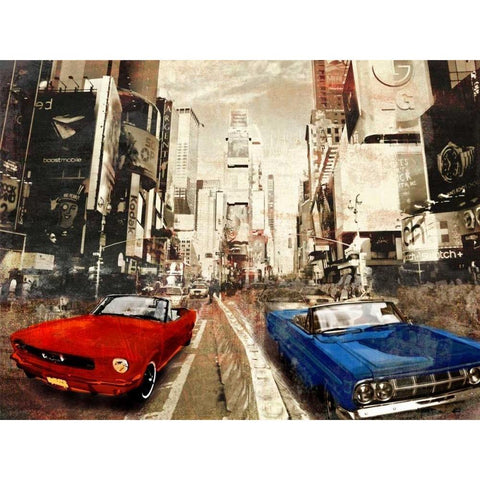 Horse Power White Modern Wood Framed Art Print by Baldo, Ivan