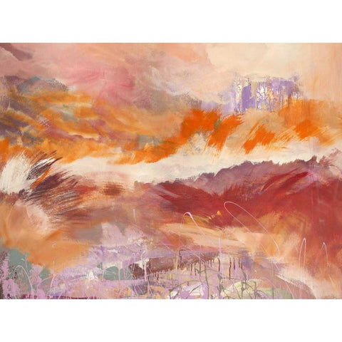 Iride White Modern Wood Framed Art Print by Corrado, Italo