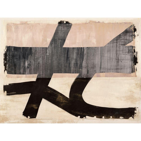 The Dynamics of Joy Black Modern Wood Framed Art Print with Double Matting by Ikeda, Haru
