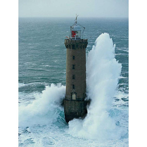 Kereon White Modern Wood Framed Art Print by Guichard, Jean