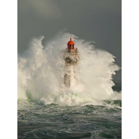 La Jument Gold Ornate Wood Framed Art Print with Double Matting by Guichard, Jean