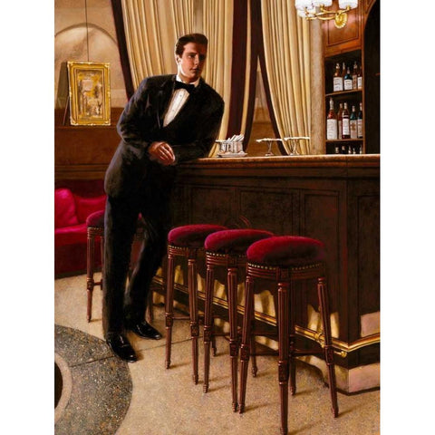 In the Mood for Love I Gold Ornate Wood Framed Art Print with Double Matting by Silver, John