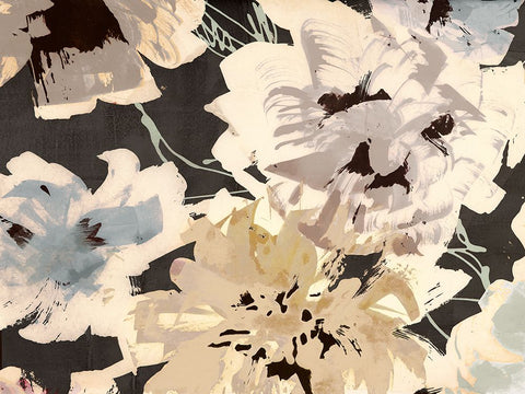Earth Flowers II (detail) White Modern Wood Framed Art Print with Double Matting by Parr, Kelly