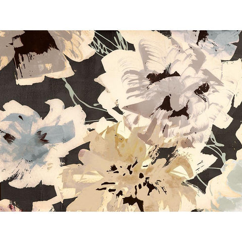Earth Flowers II (detail) White Modern Wood Framed Art Print by Parr, Kelly
