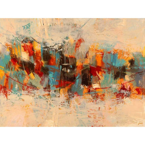 Estate White Modern Wood Framed Art Print by Lucas