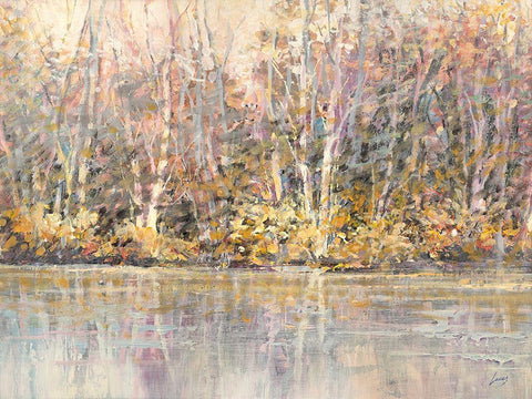 Bosco incantato Black Ornate Wood Framed Art Print with Double Matting by Lucas