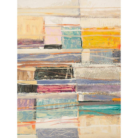 Athmo Black Modern Wood Framed Art Print with Double Matting by Lucas