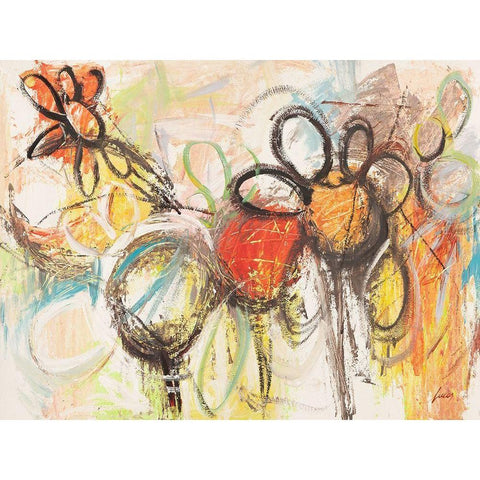 Primavera in fiore White Modern Wood Framed Art Print by Lucas