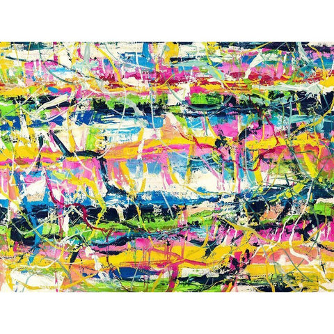 Rio Black Modern Wood Framed Art Print by Lucas