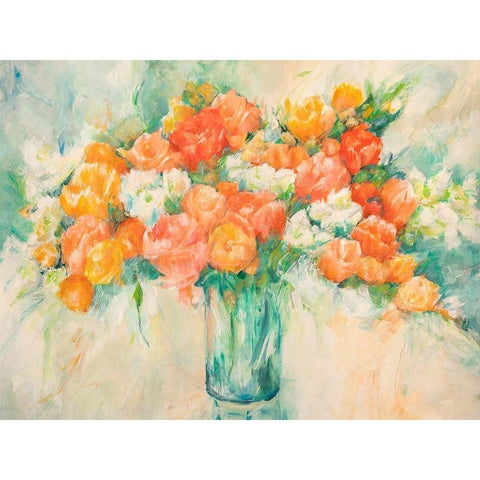 Bouquet di primavera White Modern Wood Framed Art Print by Banfi, Laura