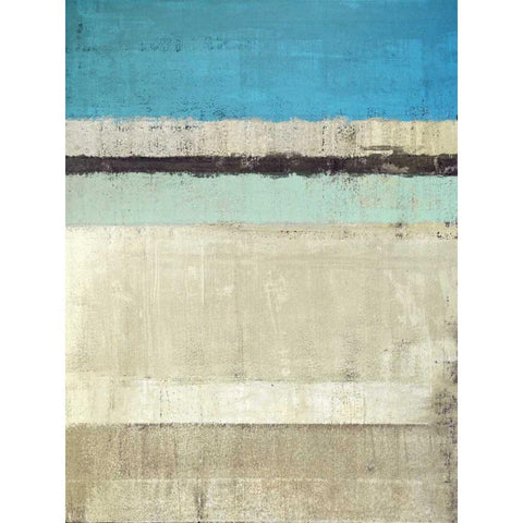 Horizon #1 Gold Ornate Wood Framed Art Print with Double Matting by Maun, Ludwig