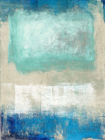 Magic Sea White Modern Wood Framed Art Print with Double Matting by Ludwig, Maun