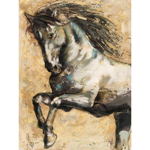 Selvaggio Black Modern Wood Framed Art Print by Florio, Luigi