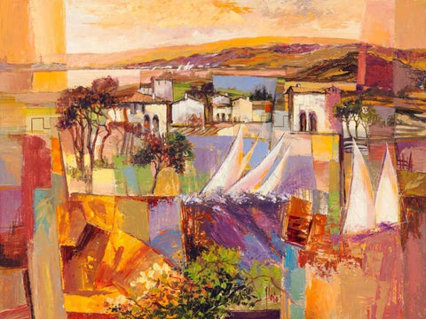 Racconto italiano Black Ornate Wood Framed Art Print with Double Matting by Krahmer, Frank