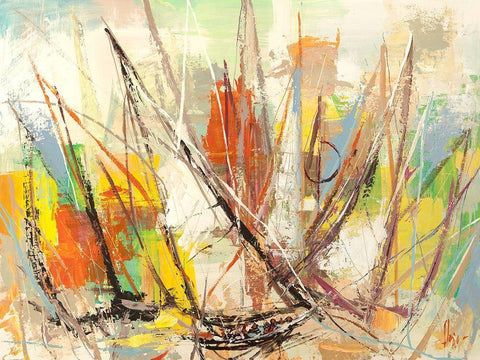 DInamismo di una regata White Modern Wood Framed Art Print with Double Matting by Florio, Luigi