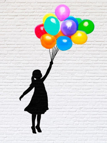 Learn to Fly (detail) White Modern Wood Framed Art Print with Double Matting by Masterfunk Collective