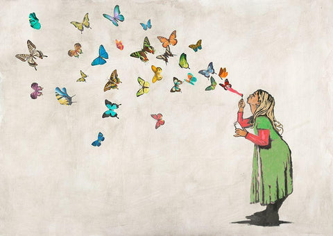 A thing of beauty... Black Ornate Wood Framed Art Print with Double Matting by Masterfunk Collective