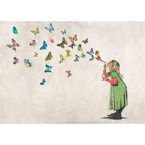 A thing of beauty... White Modern Wood Framed Art Print by Masterfunk Collective