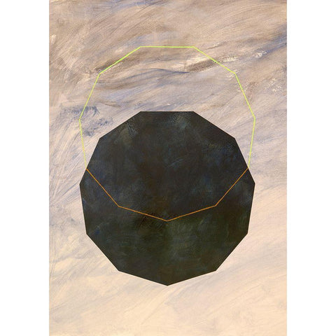 Morfi II Black Modern Wood Framed Art Print with Double Matting by Novello, Patrizia
