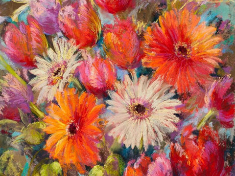 Fun, fun, fun! (detail) White Modern Wood Framed Art Print with Double Matting by Whatmore, Nel