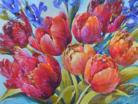 Jumping for Joy Black Ornate Wood Framed Art Print with Double Matting by Whatmore, Nel