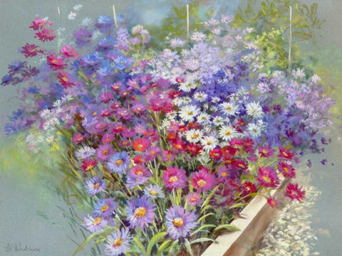 As Far as the Eye Can See White Modern Wood Framed Art Print with Double Matting by Whatmore, Nel