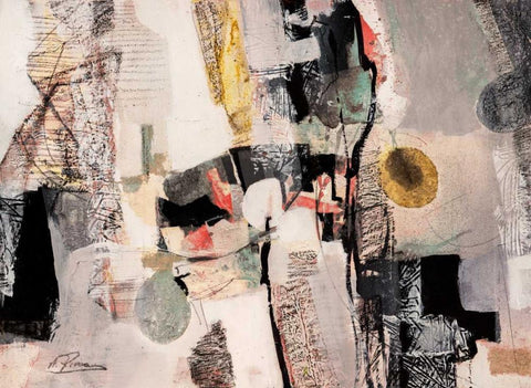 Tranquility Black Ornate Wood Framed Art Print with Double Matting by Pima, Arthur