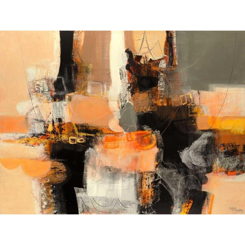 Nuovi incontri White Modern Wood Framed Art Print by Piovan, Maurizio