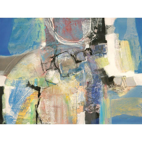 Ancora presenti White Modern Wood Framed Art Print by Piovan, Maurizio